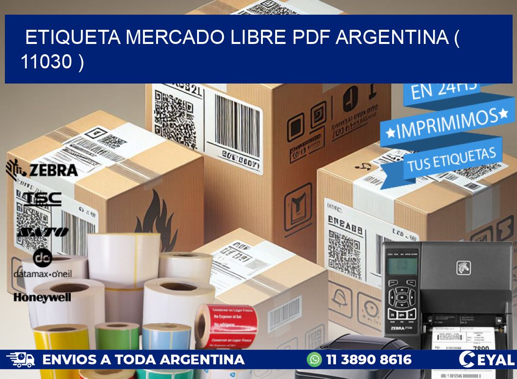 ETIQUETA MERCADO LIBRE PDF ARGENTINA ( 11030 )