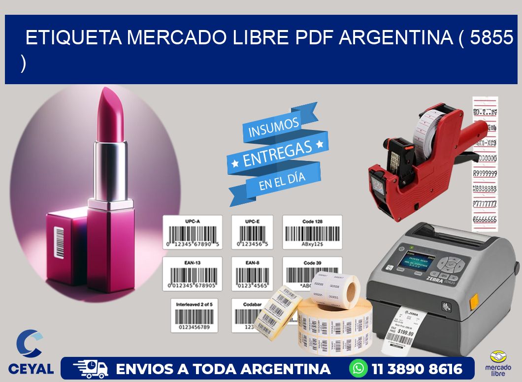 ETIQUETA MERCADO LIBRE PDF ARGENTINA ( 5855 )