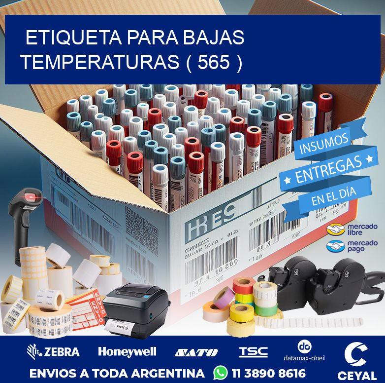 ETIQUETA PARA BAJAS TEMPERATURAS ( 565 )