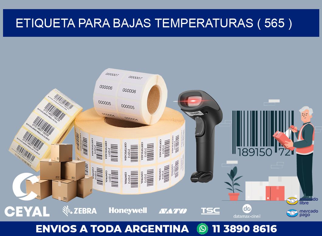 ETIQUETA PARA BAJAS TEMPERATURAS ( 565 )