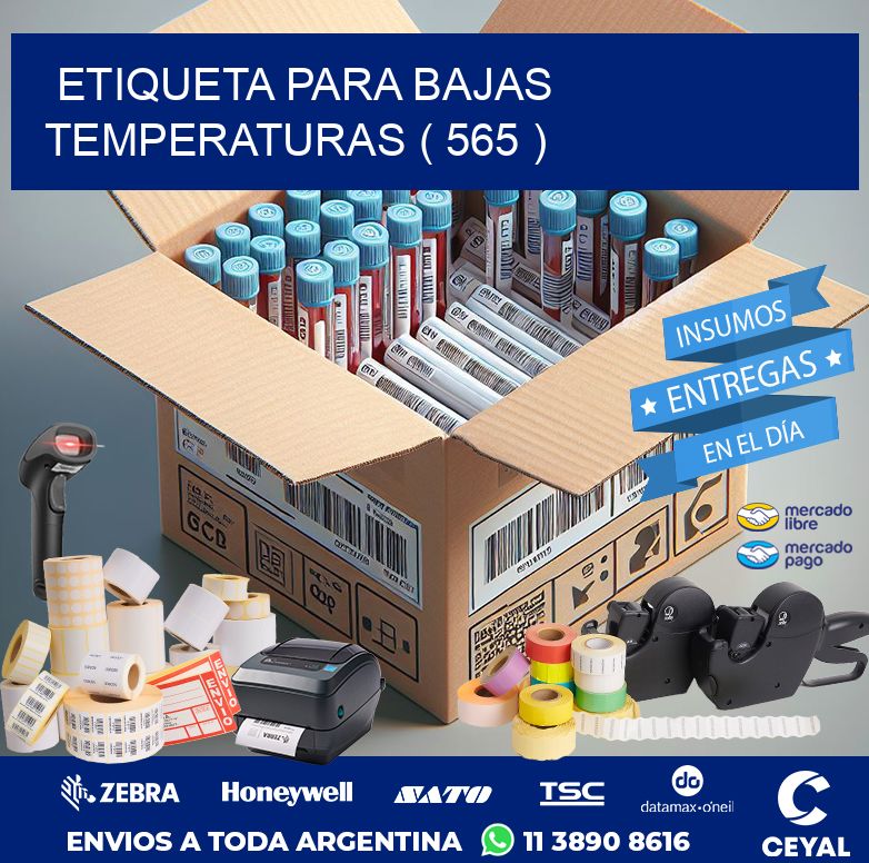ETIQUETA PARA BAJAS TEMPERATURAS ( 565 )