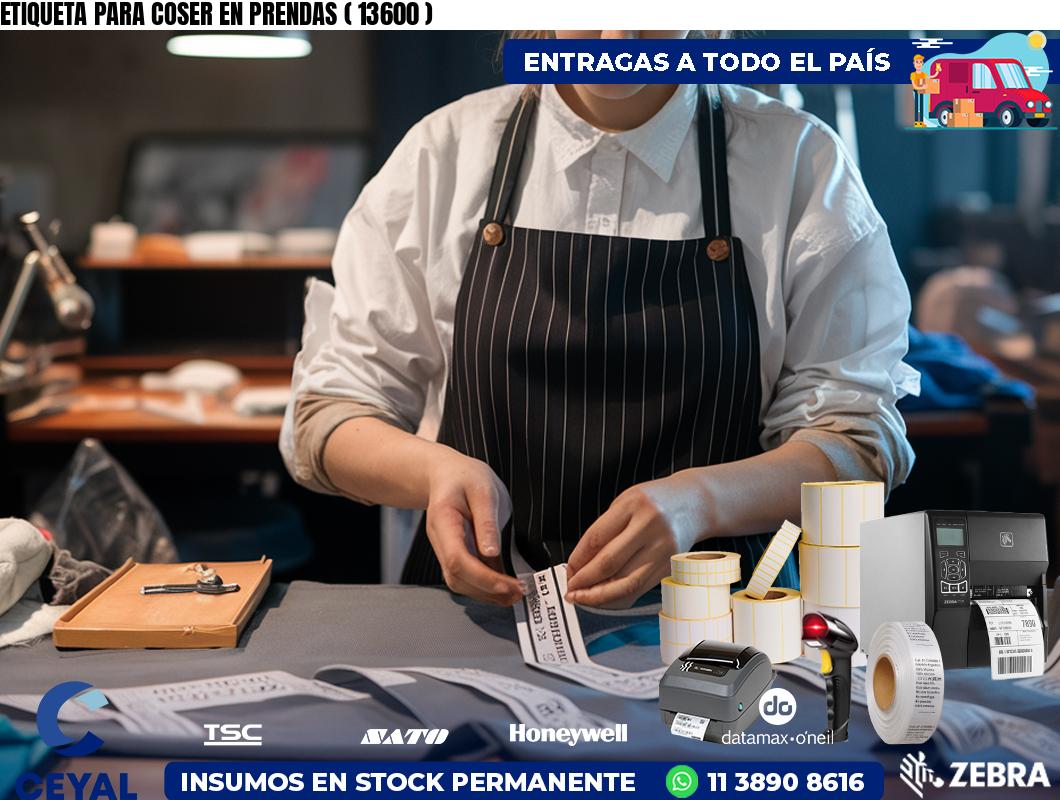 ETIQUETA PARA COSER EN PRENDAS ( 13600 )