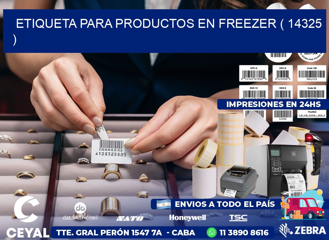 ETIQUETA PARA PRODUCTOS EN FREEZER ( 14325 )