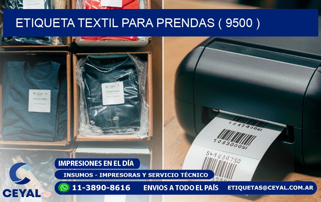 ETIQUETA TEXTIL PARA PRENDAS ( 9500 )