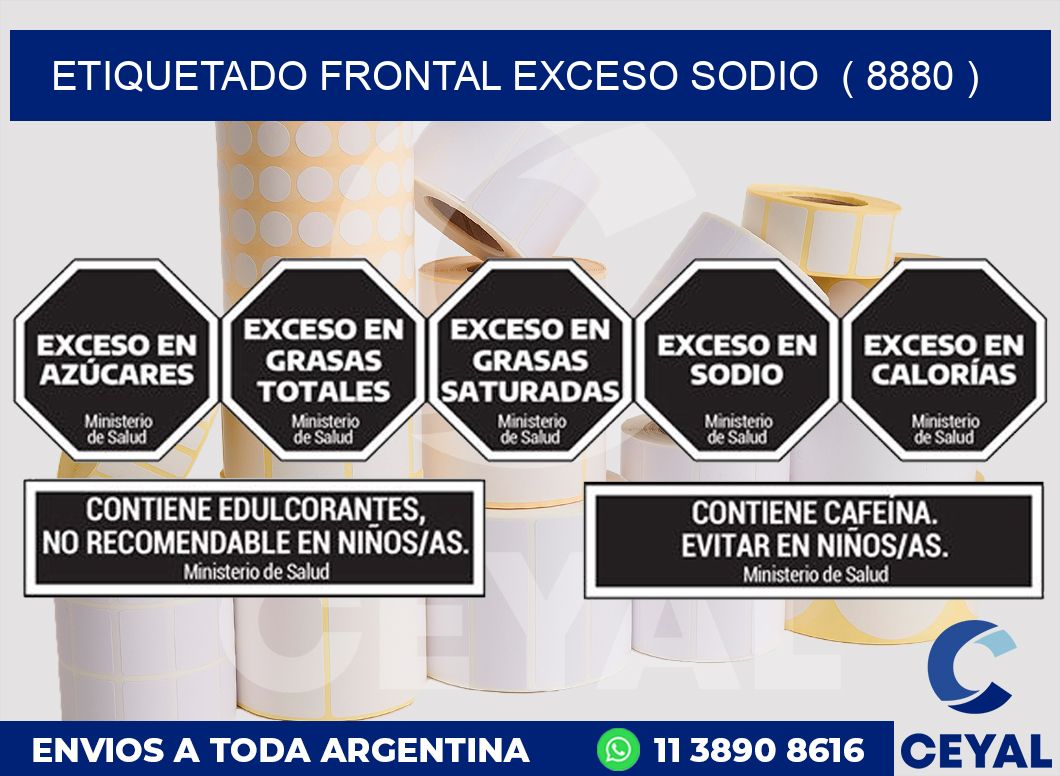 ETIQUETADO FRONTAL EXCESO SODIO ( 8880 )