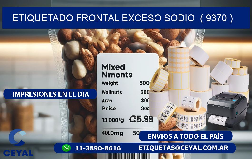 ETIQUETADO FRONTAL EXCESO SODIO  ( 9370 )