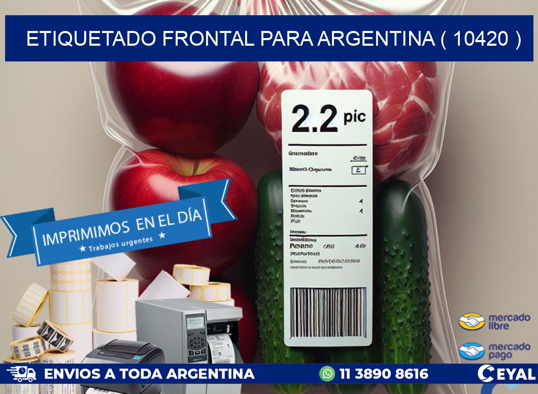 ETIQUETADO FRONTAL PARA ARGENTINA ( 10420 )