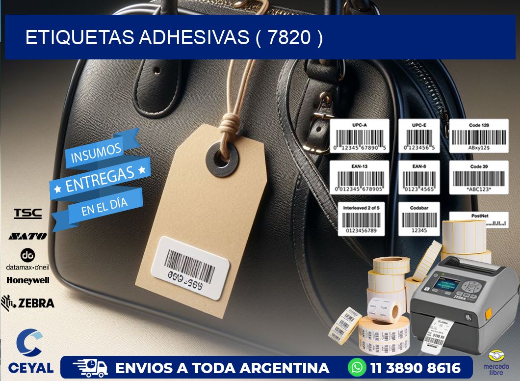 ETIQUETAS ADHESIVAS ( 7820 )