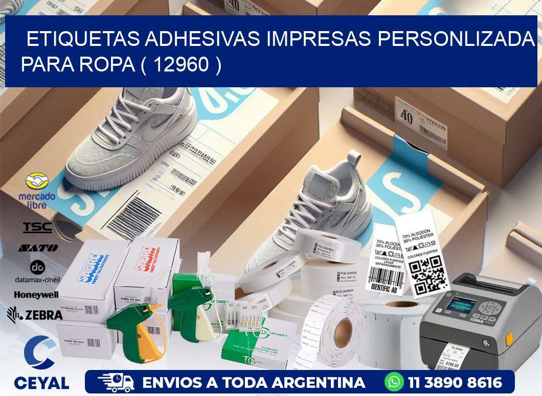 ETIQUETAS ADHESIVAS IMPRESAS PERSONLIZADA PARA ROPA ( 12960 )