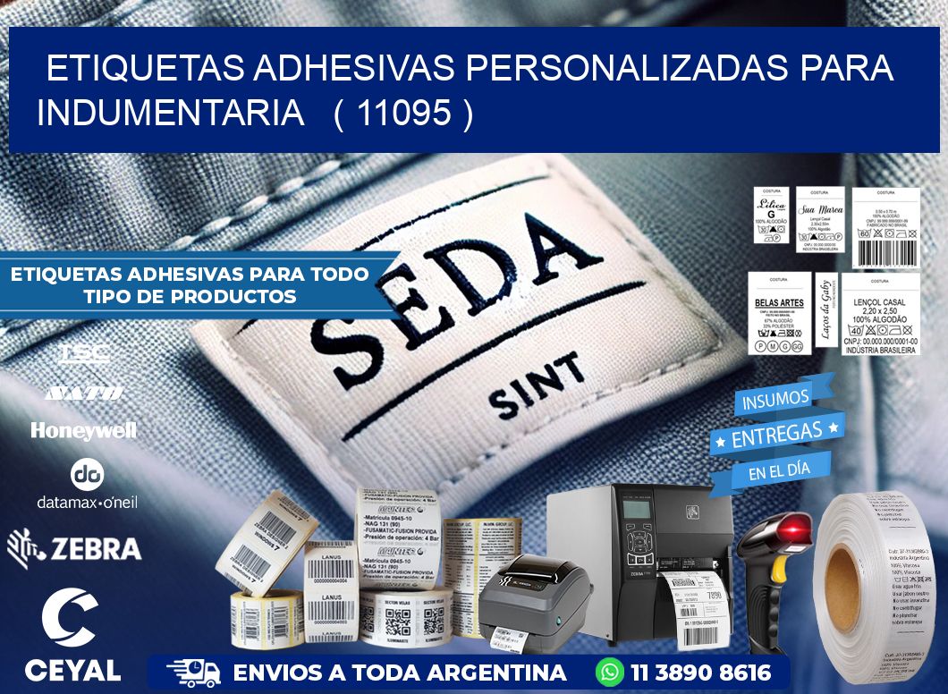ETIQUETAS ADHESIVAS PERSONALIZADAS PARA INDUMENTARIA   ( 11095 )