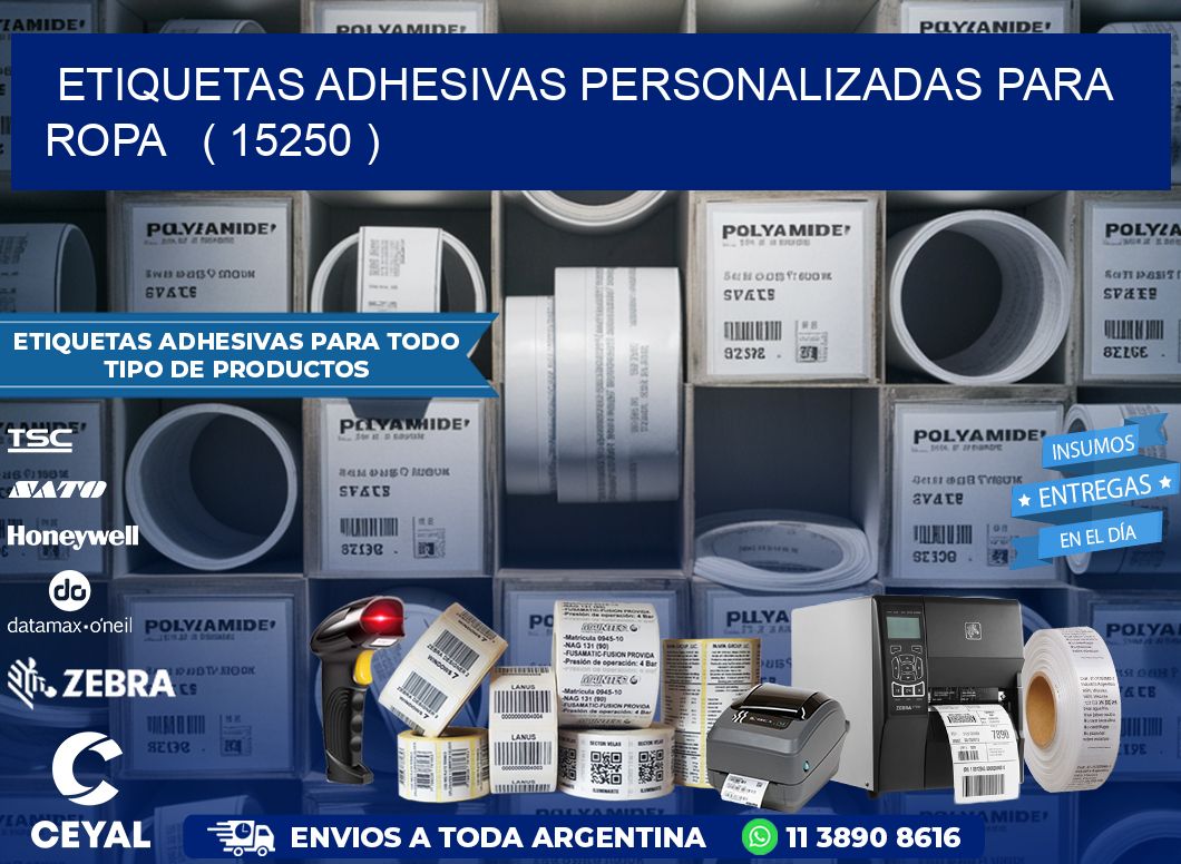 ETIQUETAS ADHESIVAS PERSONALIZADAS PARA ROPA   ( 15250 )
