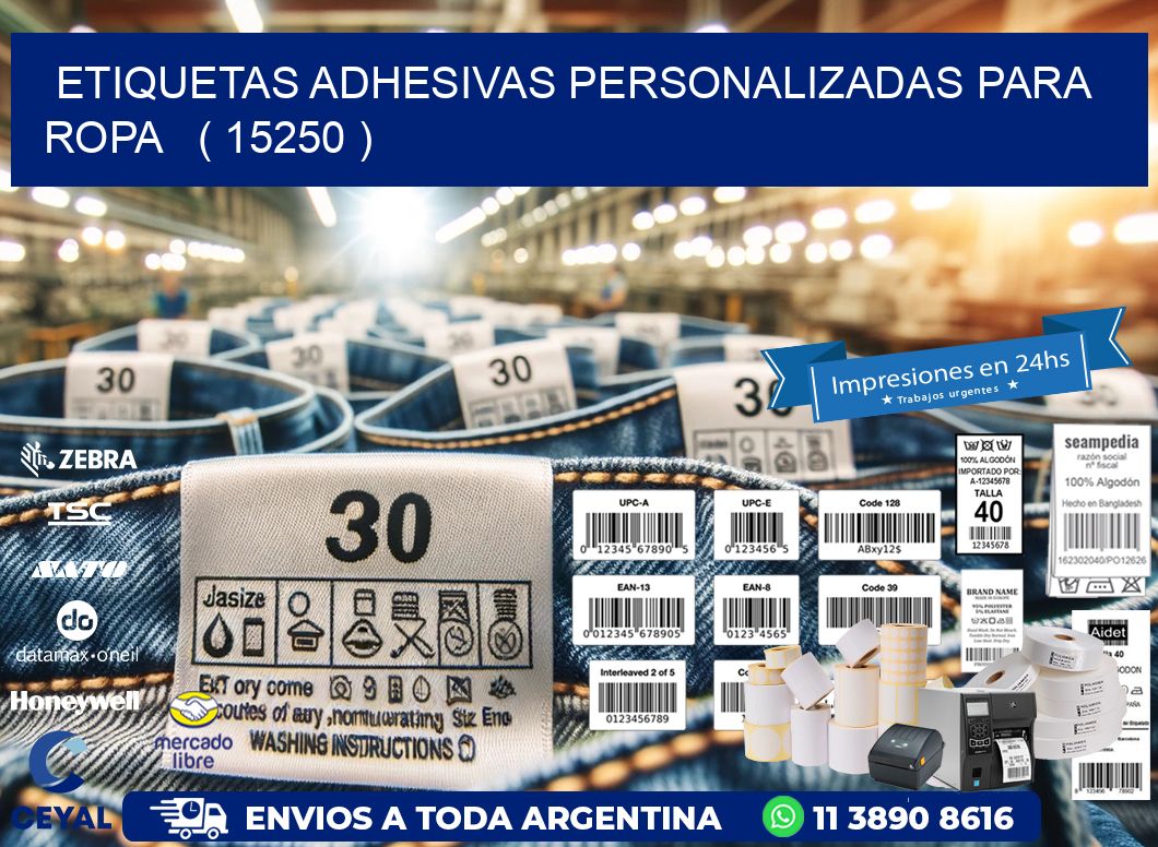 ETIQUETAS ADHESIVAS PERSONALIZADAS PARA ROPA ( 15250 )