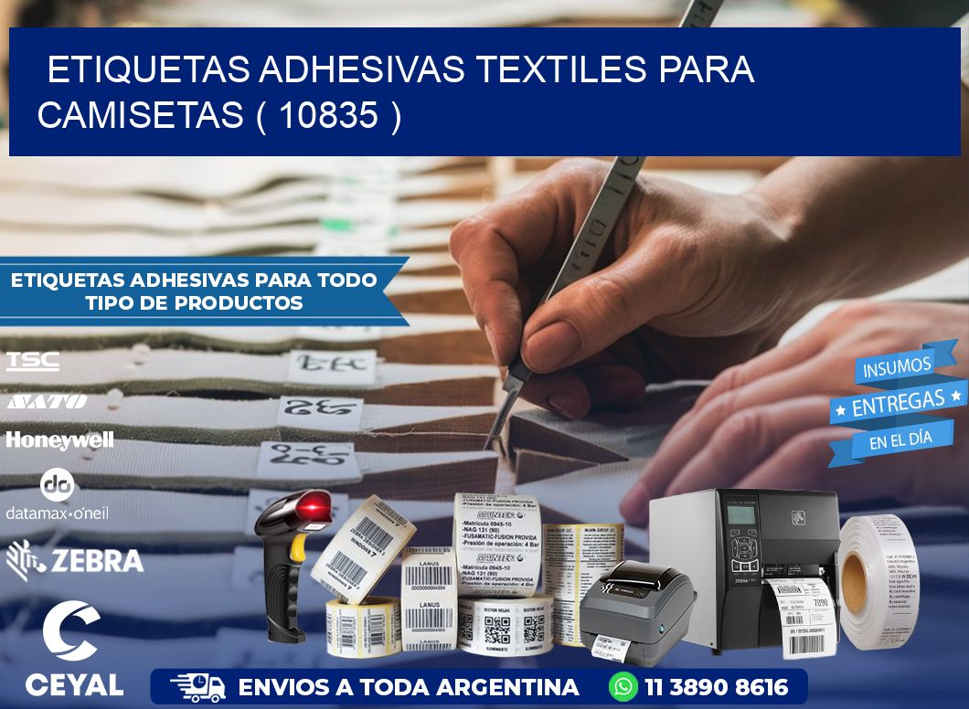 ETIQUETAS ADHESIVAS TEXTILES PARA CAMISETAS ( 10835 )