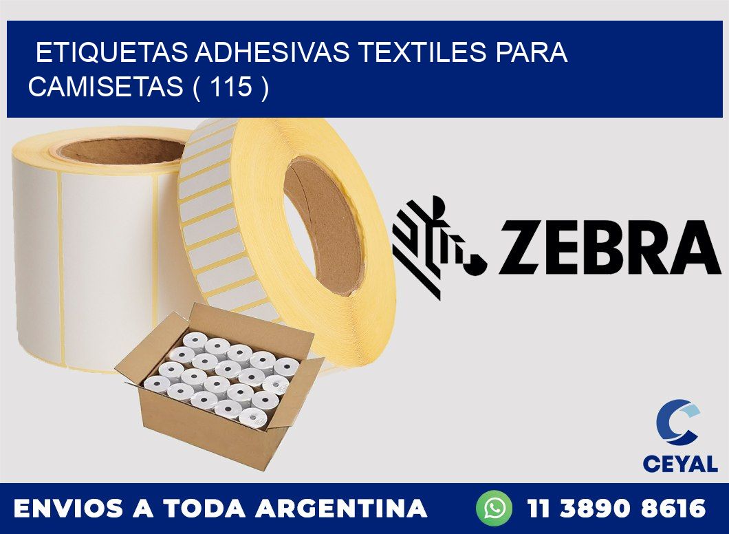 ETIQUETAS ADHESIVAS TEXTILES PARA CAMISETAS ( 115 )