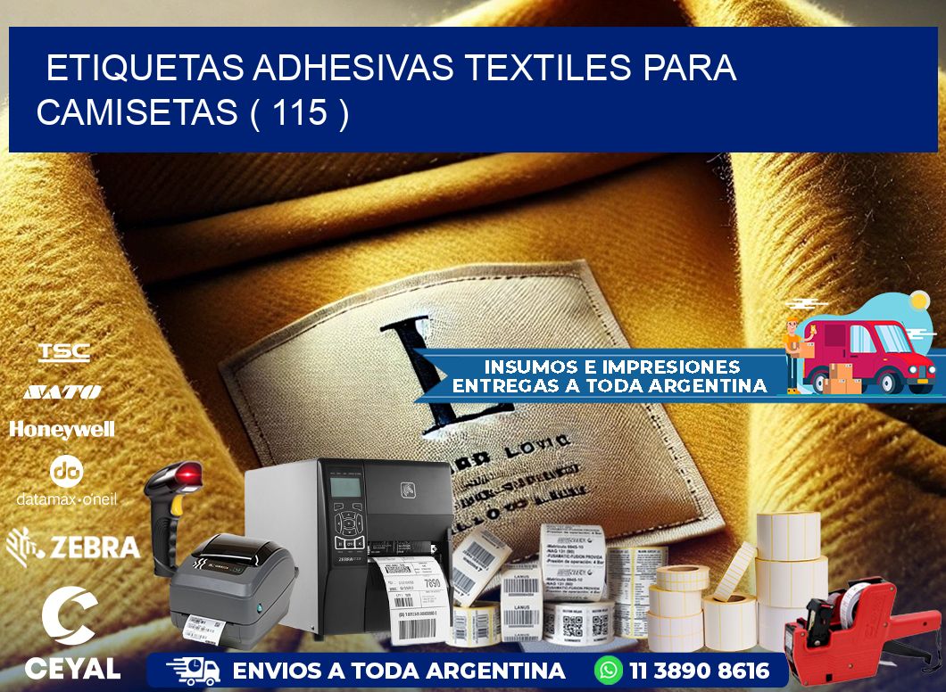 ETIQUETAS ADHESIVAS TEXTILES PARA CAMISETAS ( 115 )