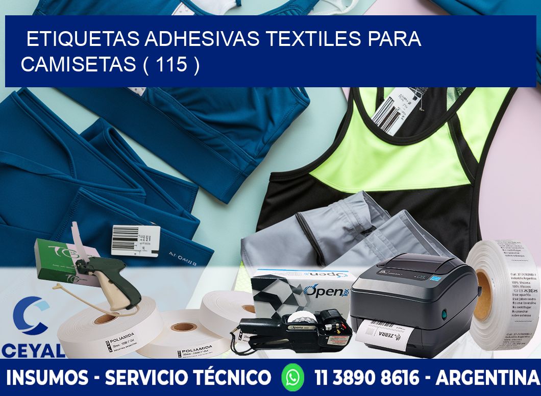 ETIQUETAS ADHESIVAS TEXTILES PARA CAMISETAS ( 115 )