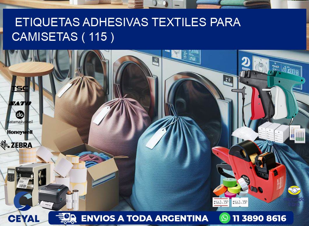 ETIQUETAS ADHESIVAS TEXTILES PARA CAMISETAS ( 115 )