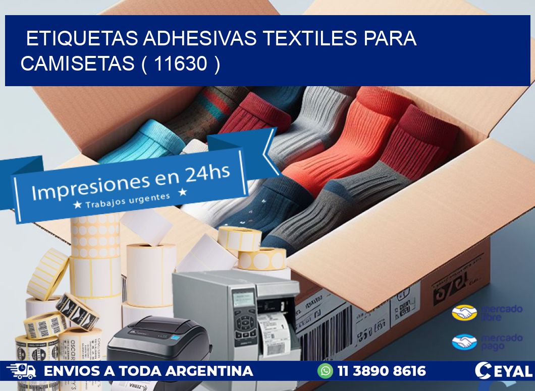 ETIQUETAS ADHESIVAS TEXTILES PARA CAMISETAS ( 11630 )