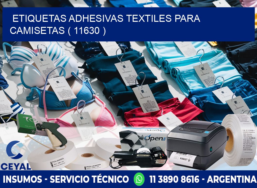 ETIQUETAS ADHESIVAS TEXTILES PARA CAMISETAS ( 11630 )
