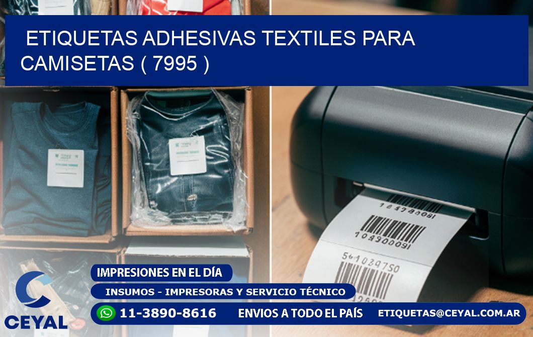 ETIQUETAS ADHESIVAS TEXTILES PARA CAMISETAS ( 7995 )