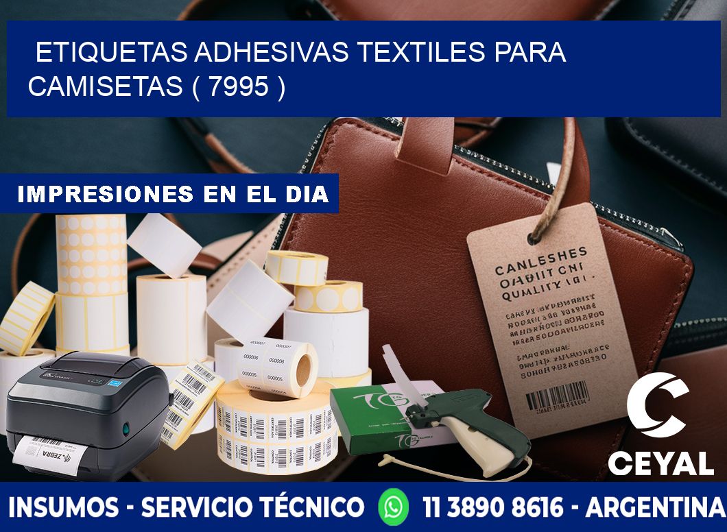 ETIQUETAS ADHESIVAS TEXTILES PARA CAMISETAS ( 7995 )