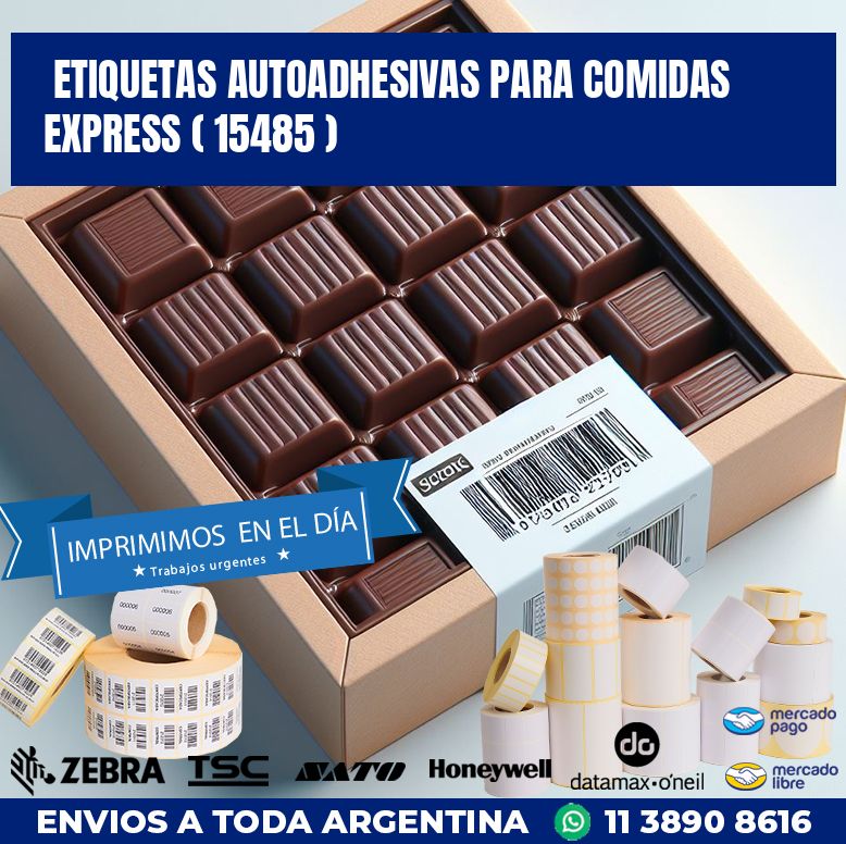 ETIQUETAS AUTOADHESIVAS PARA COMIDAS EXPRESS ( 15485 )
