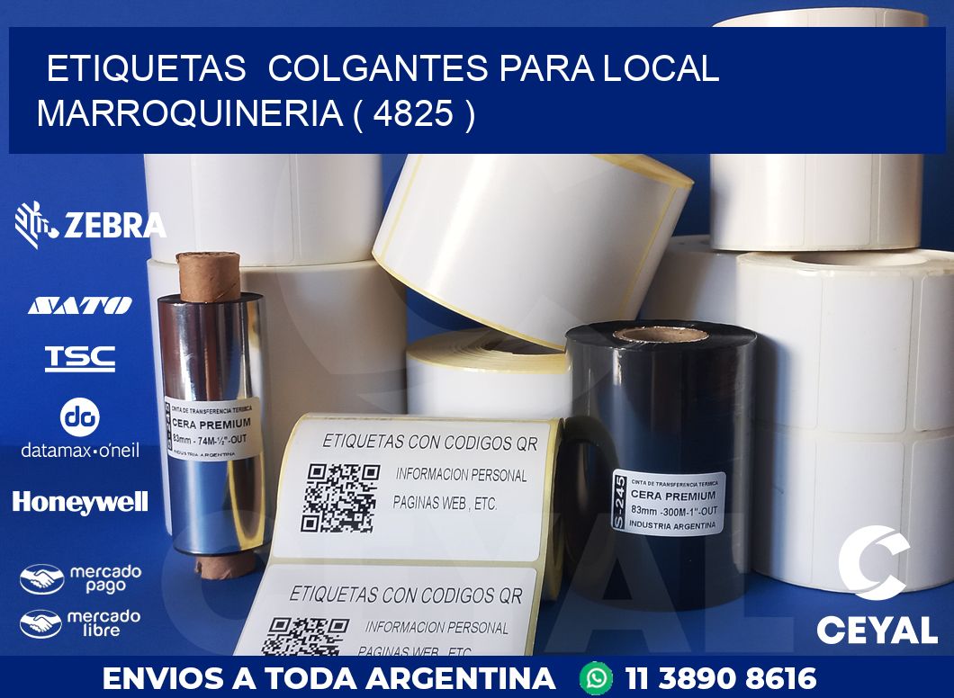 ETIQUETAS  COLGANTES PARA LOCAL MARROQUINERIA ( 4825 )