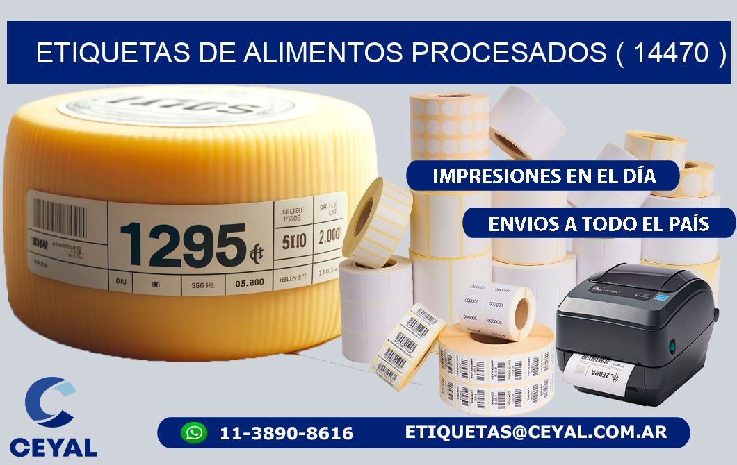 ETIQUETAS DE ALIMENTOS PROCESADOS ( 14470 )