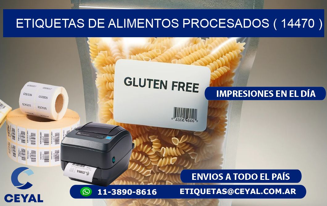 ETIQUETAS DE ALIMENTOS PROCESADOS ( 14470 )