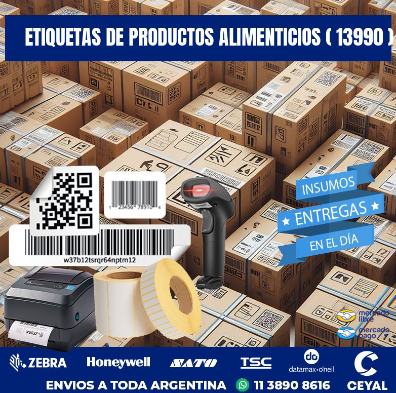 ETIQUETAS DE PRODUCTOS ALIMENTICIOS ( 13990 )