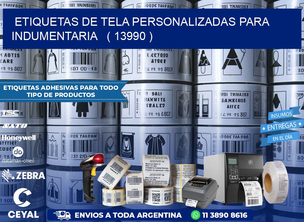 ETIQUETAS DE TELA PERSONALIZADAS PARA INDUMENTARIA   ( 13990 )