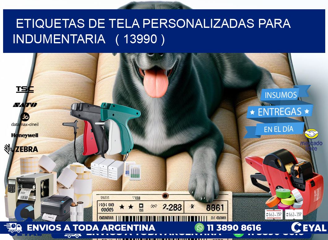 ETIQUETAS DE TELA PERSONALIZADAS PARA INDUMENTARIA ( 13990 )