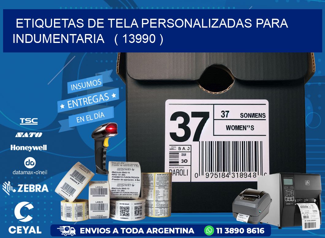 ETIQUETAS DE TELA PERSONALIZADAS PARA INDUMENTARIA ( 13990 )