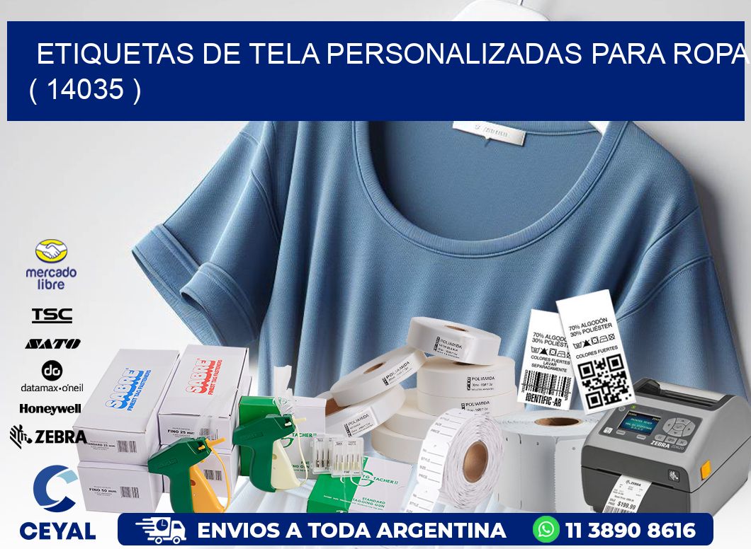 ETIQUETAS DE TELA PERSONALIZADAS PARA ROPA ( 14035 )