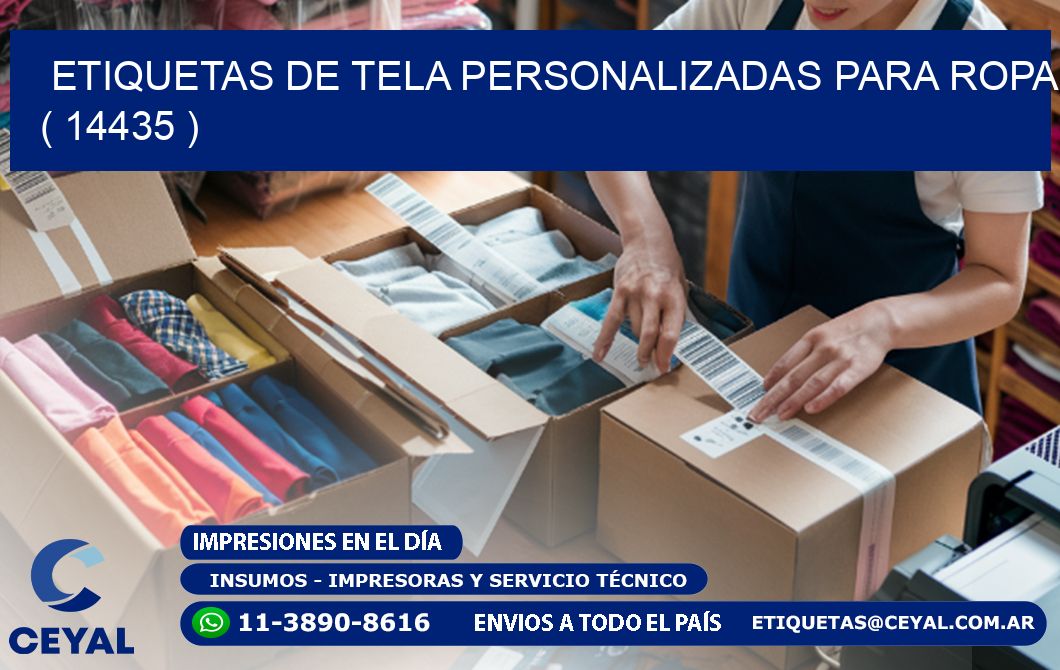 ETIQUETAS DE TELA PERSONALIZADAS PARA ROPA ( 14435 )