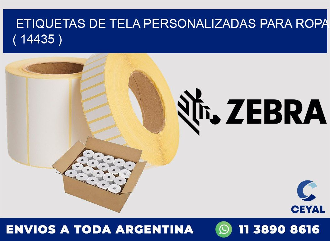 ETIQUETAS DE TELA PERSONALIZADAS PARA ROPA ( 14435 )