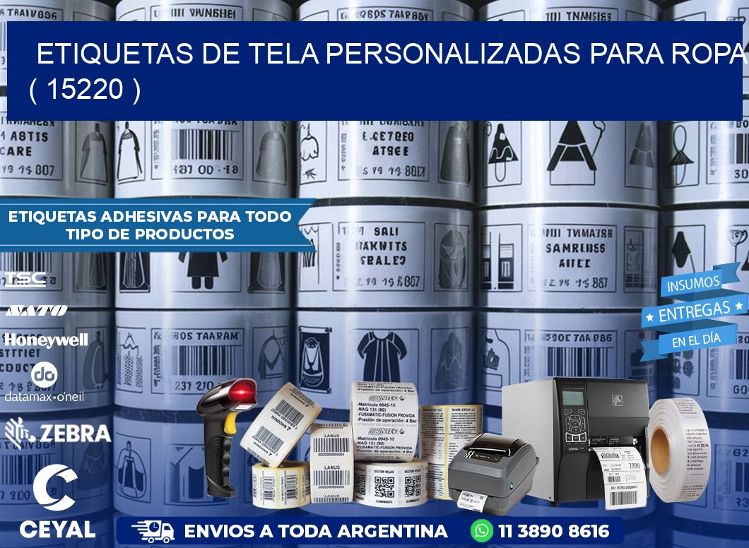 ETIQUETAS DE TELA PERSONALIZADAS PARA ROPA ( 15220 )