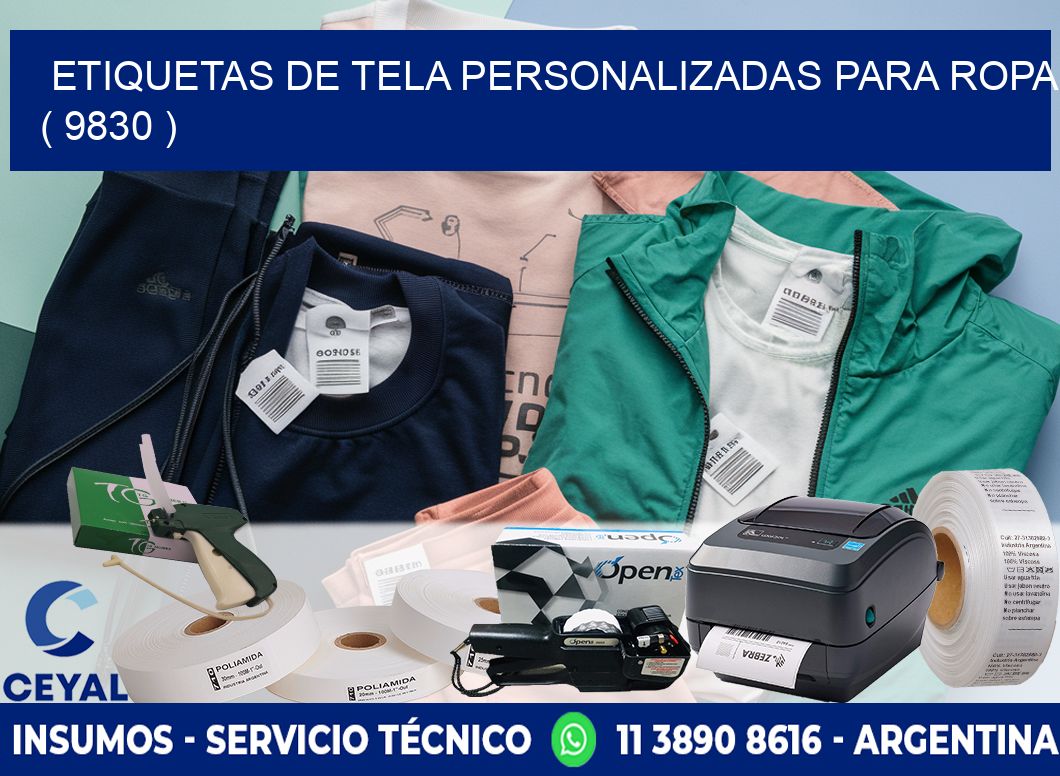 ETIQUETAS DE TELA PERSONALIZADAS PARA ROPA ( 9830 )