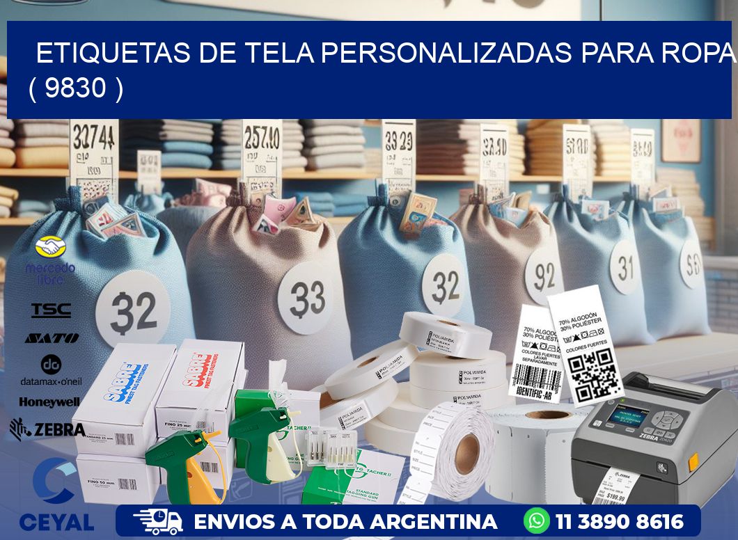 ETIQUETAS DE TELA PERSONALIZADAS PARA ROPA ( 9830 )