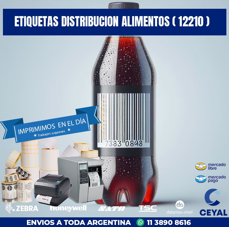 ETIQUETAS DISTRIBUCION ALIMENTOS ( 12210 )