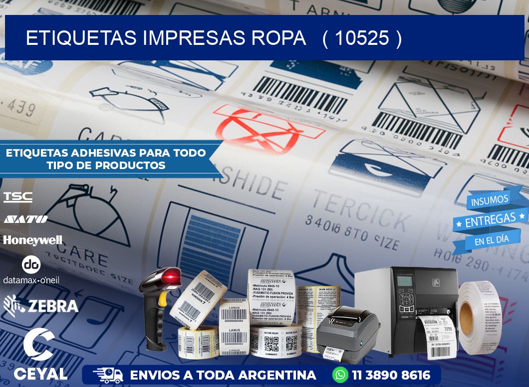 ETIQUETAS IMPRESAS ROPA   ( 10525 )
