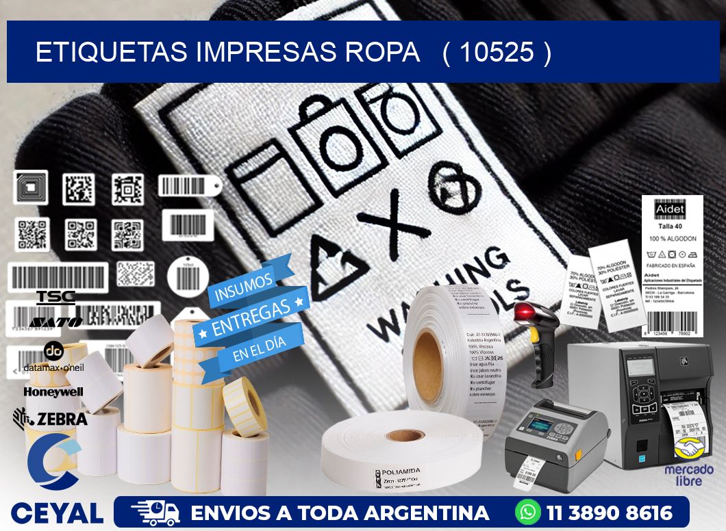 ETIQUETAS IMPRESAS ROPA ( 10525 )