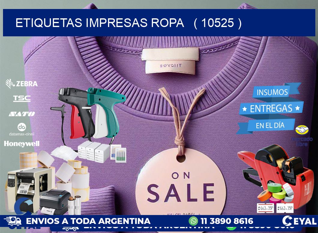 ETIQUETAS IMPRESAS ROPA ( 10525 )