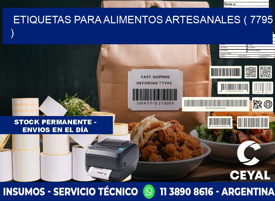 ETIQUETAS PARA ALIMENTOS ARTESANALES ( 7795 )