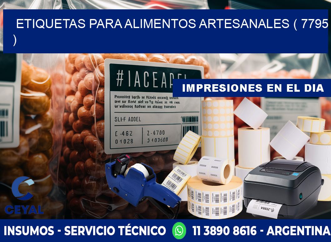 ETIQUETAS PARA ALIMENTOS ARTESANALES ( 7795 )