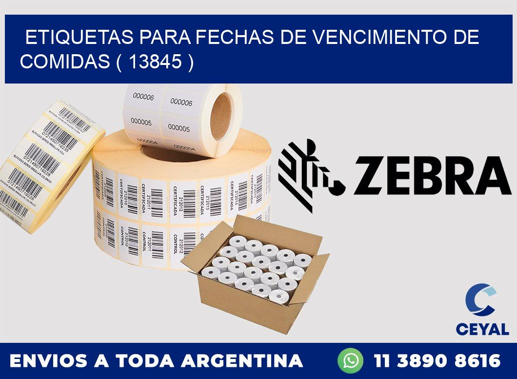 ETIQUETAS PARA FECHAS DE VENCIMIENTO DE COMIDAS ( 13845 )