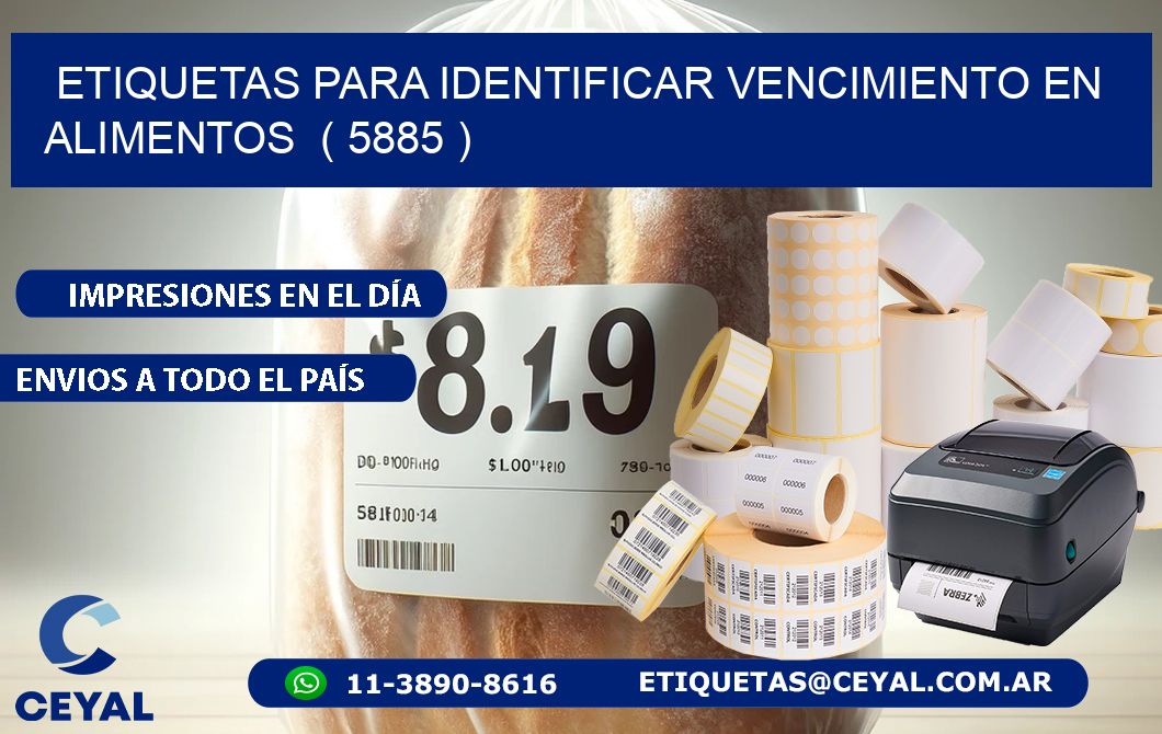 ETIQUETAS PARA IDENTIFICAR VENCIMIENTO EN ALIMENTOS  ( 5885 )
