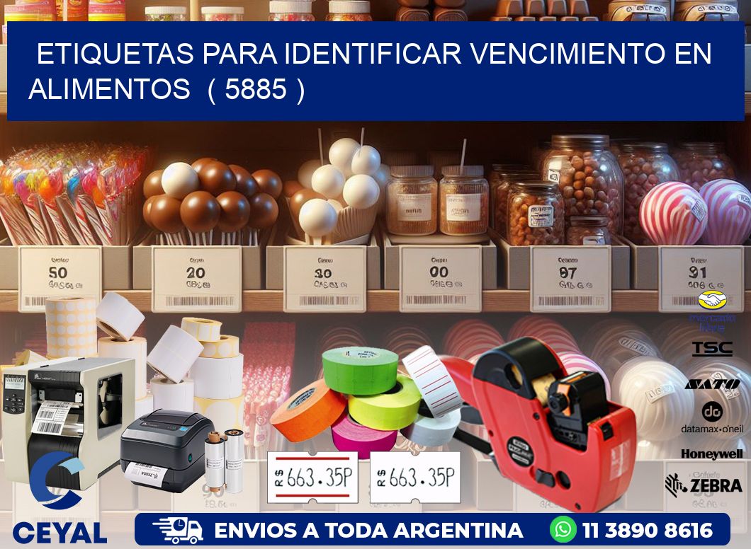 ETIQUETAS PARA IDENTIFICAR VENCIMIENTO EN ALIMENTOS  ( 5885 )