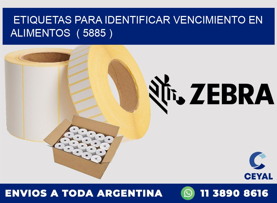 ETIQUETAS PARA IDENTIFICAR VENCIMIENTO EN ALIMENTOS  ( 5885 )