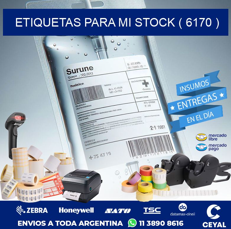 ETIQUETAS PARA MI STOCK ( 6170 )
